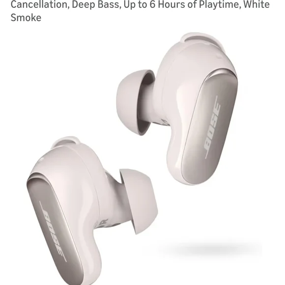Bose Quiet Comfort Ultra White Smoke Wireless Earbuds - Picture 2 of 9